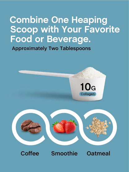 Collagen Bio-Peptides Powder | 22Oz | Super Hair, Skin, and Nails | Superior Absorption | Grassfed Protein Supplement | Advanced with 18 Essential Amino Acids